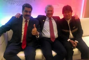 Maduro, Díaz Canel y Evo Morales